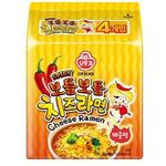 Ottogi Cheese Ramen Spicy Flavor Korean Style Instant Noodle 111g 4 Pack