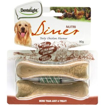 Dentalight Nutri Diner 4.5" Tasty Chicken Dog Treat 90g (2pcs)