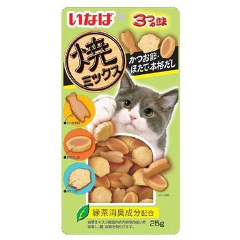 Ciao Soft Bits Mix Tuna And Chicken Fillet Dried Bonito Scallop Flavor 25g