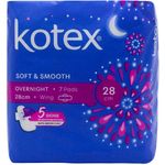 Kotex Soft And Smooth Maxi Night Wing 7pcs 28cm