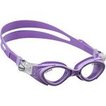 Cressi Crab Silicone Swim Goggles for Kids clear lavender clear lens