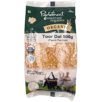 Parliament Organic Toor Dal Pigeon Pea Split 500g