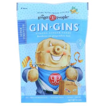 The Ginger People - Gin-Gins, Super Strenth Strong Ginger Candy (84g)