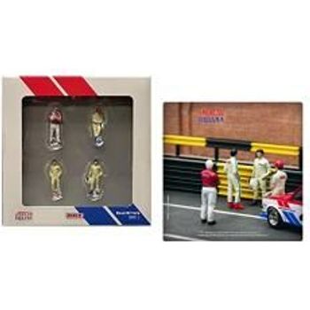 Tarmac Works Figures Set Race Drivers Brock Racing Enterprises Diecast Car