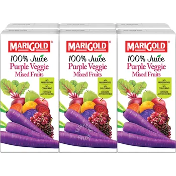 Marigold 100 Packet Juice Purple Veggie Mixed Fruits