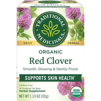 Traditional Medicinals Herb Tea Og2 Red Clover Pack Of 6 Size 16 Bag No Artificial Ingredientsgmo Kosher 95%+ Organic