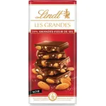 Lindt Dark Chocolate Les Grandes 31 Percent Almonds Fleur 150g