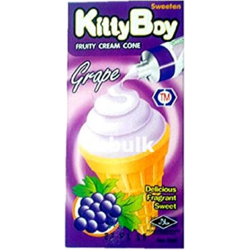 Kitty Boy Grape Cream Cone