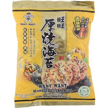 Want Want Seaweed Rice Crackers 102g