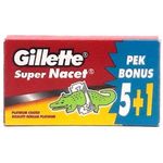 Gillette Super Nacet Razor Blades 5+1