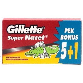 Gillette Super Nacet Razor Blades 5+1
