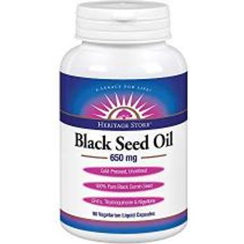 Heritage Store Black Seed Oil 100% 90 capsules