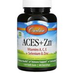 Carlson Labs ACES And Zn Vitamins A C E And Selenium And Zinc 120 Softgels