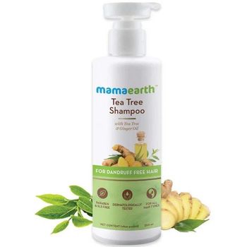 Mamaearth Tea Tree Anti Dandruff Shampoo With Ginger Oil 250ml