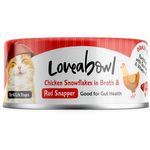 Loveabowl Cat Canned Food Chicken Snowflakes With Red Snapper In Broth 70g