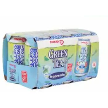 Pokka Peppermint Green Tea 6x300ml