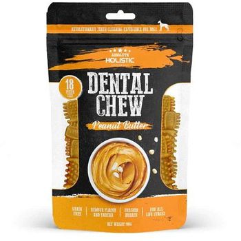 Absolute Holistic Dog Grain-Free Dental Chew Peanut Butter Petite 160g