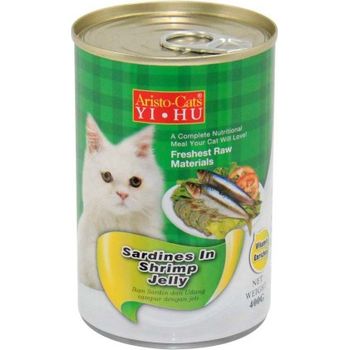 Aristo Cats Cat Canned Food Sardine In Shrimp Jelly 400g