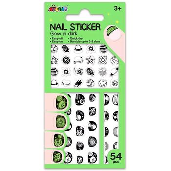 Avenir Small Nail Stickers Space Glow in The Dark