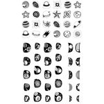 Avenir Small Nail Stickers Space Glow in The Dark