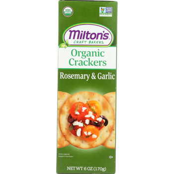 Milton's Organic Rosemary Garlic Crackers 6oz