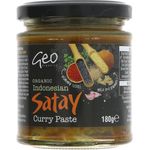 Geo Organics Organic Indonesian Satay Curry Paste 180g