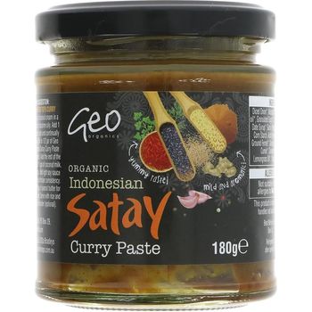 Geo Organics Organic Indonesian Satay Curry Paste 180g