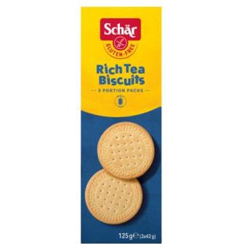 Schar Glutenfree Rich Tea Biscuits 3 X 42g 125g