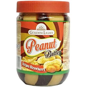 Golden Light Peanut Butter Stripes Strawberry 510g