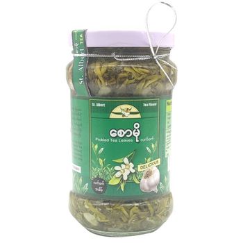 Saw Mo Pickled Tea Leaves With Garlic A Seint 100g