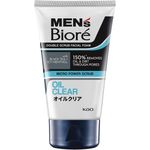 Men's Biore Double Scrub Facial Foam Oil Clear 100g