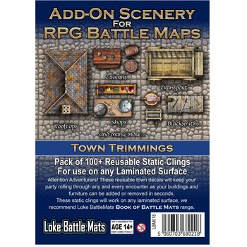 Loke Games Add-On Scenery for RPG Battle Maps (Town Trimmings)