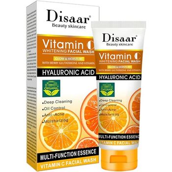 Disaar Vitamin C Whitening Facial Wash Wash Glow And Moisture Hyaluronic Acid 100ml