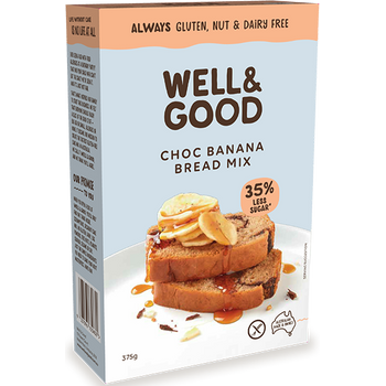 Well & Good Choc Banana Bread Mix 375g