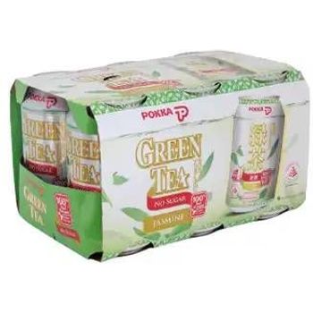 Pokka Jasmine Green Tea No Sugar 6 x 300ml