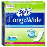 Sofy Pantyliner Long And WideFit Absorb Anti Bac 40 pieces