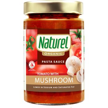 Naturel Organic Pasta Sauce Tomato With Mushroom 340g