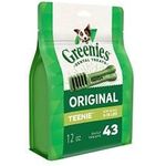 Greenies Original Teenie Natural Dental Dog Treats 12oz Pack 43 Treats