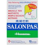 Salonpas Pain Relieving Patch 10 Patches 6.5cn X 4.2cm Muscle Painstrains