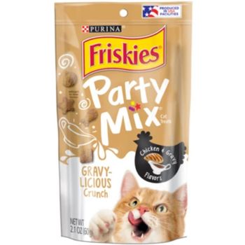 Friskies Party Mix Cat Treats Chicken And Gravy Flavors 60g