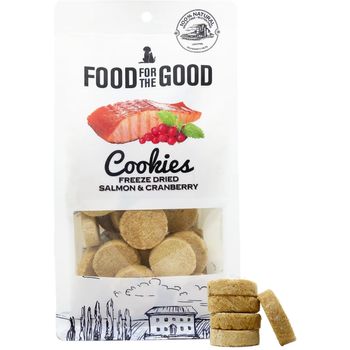 Food For The Good Freeze Dried Cod Fish And Goji Berry Cookies x 12 packs 50g