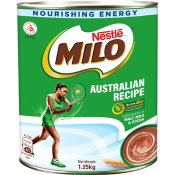 Nestle Milo Instant Chocolate Malt Powder Australian Recipe 1.25kg