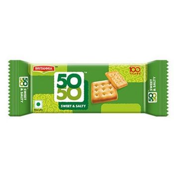 Britannia Crackers 50 50 Sweet And Salty Biscuit Original 62g