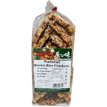 Lohas Organic Natural Brown Rice Crackers 170g