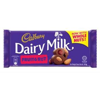 Cadbury Dairy Milk Fruit And Nut 165g