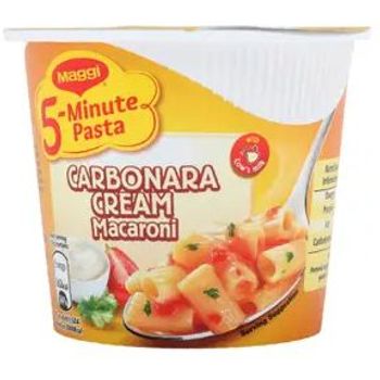 Maggi 5-Minute Pasta Carbonara Cream Macaroni Cup Mee 63g