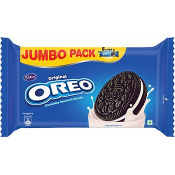 Oreo Vanilla Flavour Cookie Sandwich Cream Biscuit 500g
