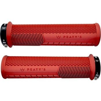 Peaty's Monarch Grip Knurl Thin Red