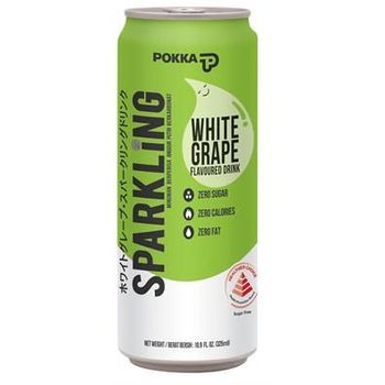 Pokka Sparkling Flavoured Drink White Grape 325ml