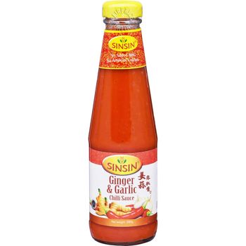 Sin Sin Chili Sauce Ginger And Garlic 330g
